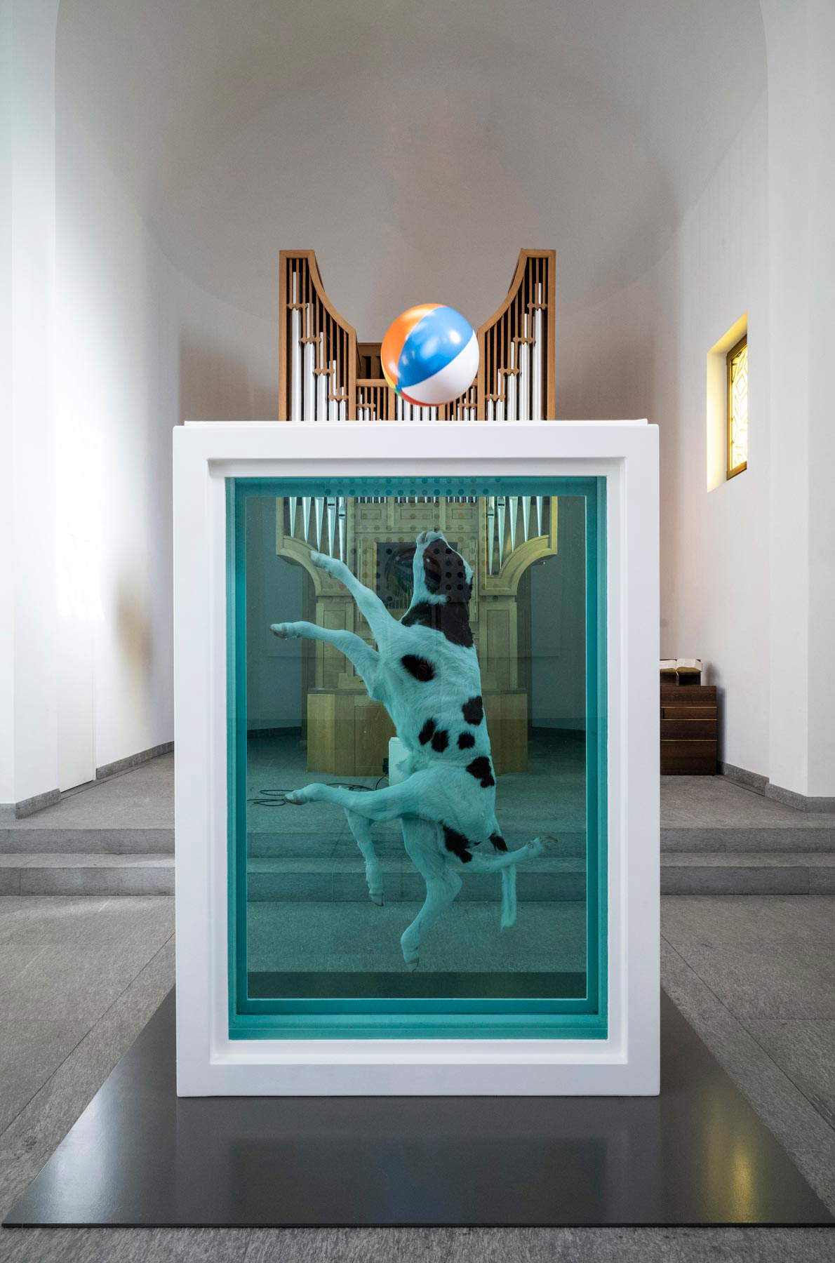 Veduta della mostra Mental Escapology (Sankt Moritz, Forum Paracelsus, 2021). Foto di Felix Friedmann. ©Damien Hirst and Science Ltd. Tutti i diritti riservati, DACS 2021
Veduta della mostra Mental Escapology (Sankt Moritz, Forum Paracelsus, 2021). Foto di Felix Friedmann. ©Damien Hirst and Science Ltd. Tutti i diritti riservati, DACS 2021